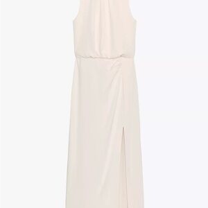 Elegant Cream Midi Dress